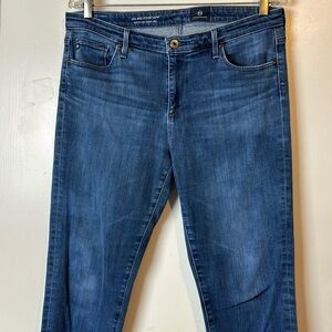 AG Mid Rise Stevie Capri Like New Condition Frayed Hem Size 31